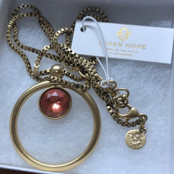 Loren Hope Cecilia Metallic Box Chain Necklace - Picture 3 of 4